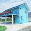 5-046 - บ้านน็อคดาวน์สองชั้นสีฟ้า - หลังใหญ่ - ทรงจั่วมุกซ้อน