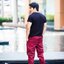 กางเกง jogger JG 605 แดงเลือดหมู