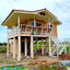 5-041 บ้านน็อคดาวน์ - บ้านหลังใหญ่ - ทรงจั่วมุกซ้อน