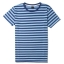 เสื้อยืดคอกลมลายทาง S116 (ครึ่งนิ้ว สีฟ้ากรม)