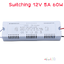 สวิทช์ชิ่งจ่ายไฟ 12V 5A 60W Switching Power Supply สวิตชิ่งเพาเวอร์ซัพพลาย AC Adapter LED Driver