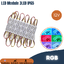 ไฟโมดูล 5050 RGB IP65 12V กันน้ำ ไฟป้ายโฆษณา ไฟอักษร LED Module ขายเป็นแผง20ตัว