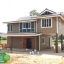 6-004 บ้านน็อคดาวน์ยกสูง 2 ชั้น ทรงปั้นหยาผสมมะนิลา สีน้ำตาล