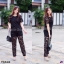 Set #สาวอวบ เสื้อลูกไม้แขนสั้น+กางเกงลูกไม้ขายาว TW5466