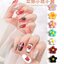 ดอกไม้แต่งเล็บ อะไหล่ติดเล็บ เรซิ่นติดเล็บ คละสี ซองละ35บาท