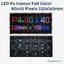 LED P4 Indoor RGB 80x40 Pixels ขนาด 320mmx160mm โมดูลจอแสดงผล LED RGB Panel