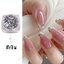 กลิตเตอร์ติดเล็บ ตกแต่งเล็บ กากเพชรแบบบาง ทรงข้าวหลามตัด สีเงิน,สีรุ้งAB