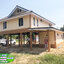 5-047 - บ้านน็อคดาวน์สองชั้นสีน้ำตาล - หลังใหญ่ - ทรงจั่ว