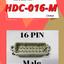 HA-16-M HA16 CONNECTOR16PIN heavy duty connector Aviation socket/plug connector terminal