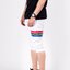 กางเกงสามส่วน พรีเมี่ยม ผ้า COTTON รหัส SST 322 TAX JAP RedBlue สีขาว แถบแดงน้ำเงิน