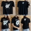 เสื้อยืดคอกลม สีดำ สกรีน ร๙ รุ่นรักพ่อ