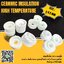 Ceramic Insulation High Temperature Size : รู 6.5mm เซรามิกความถี่สูงชายหญิงฉนวนกันความร้อนปะเก็นแขนปะเก็นขั้วโพสต์ความถี่สูงลูกปัดเซรามิกแทรกแกนพอร์ซเลน (ขายเป็นคู่)