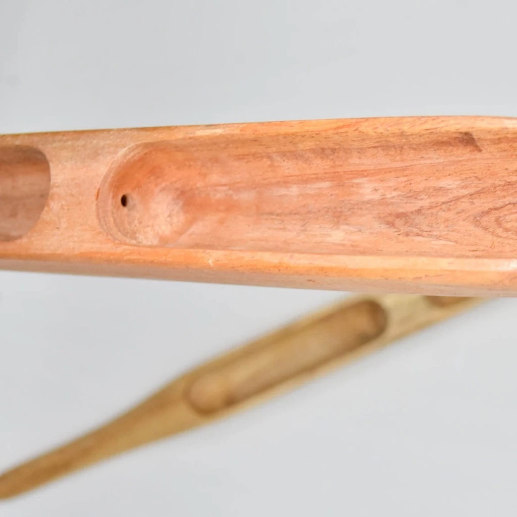 กระสวยไม้กี่มือ (2 ช่อง) กี่ทอผ้า กระสวยโบราณ กระสวย กระสวยไม้ อุปกรณ์ทอผ้า รหัส 76-2-091667142