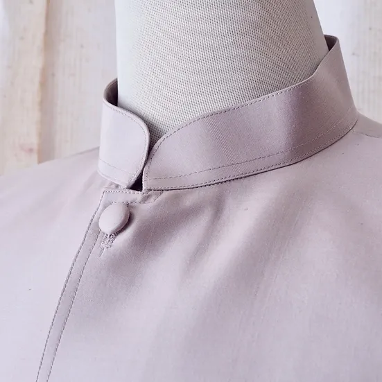 เสื้อสูทคอพระราชทาน แขนยาว สีเทาน้ำตาลหินอ่อน รหัส DM-CT-102847 สำเนา