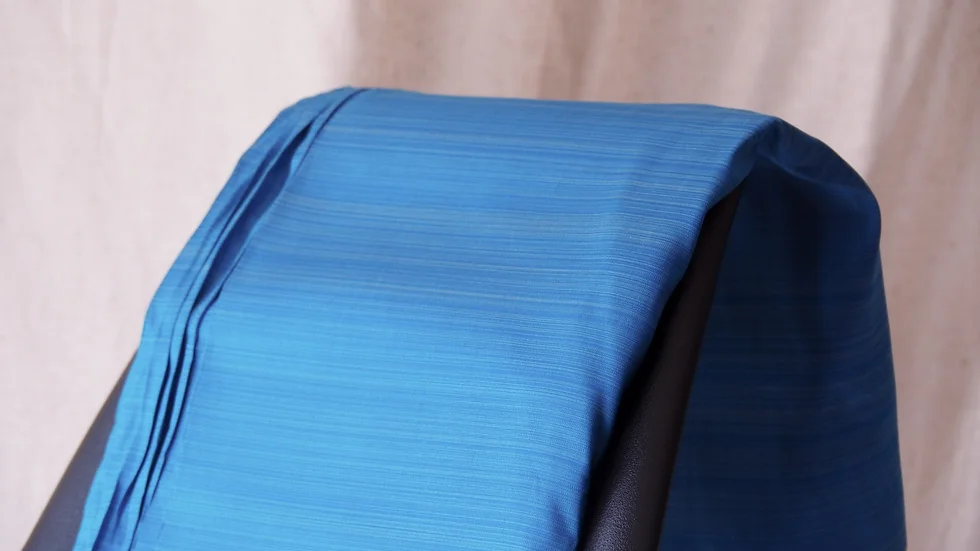 ผ้าไหม ลายริ้ว ไหมแท้ multicolor สีฟ้า (ราคาต่อหลา) รหัส MC-CT-102267