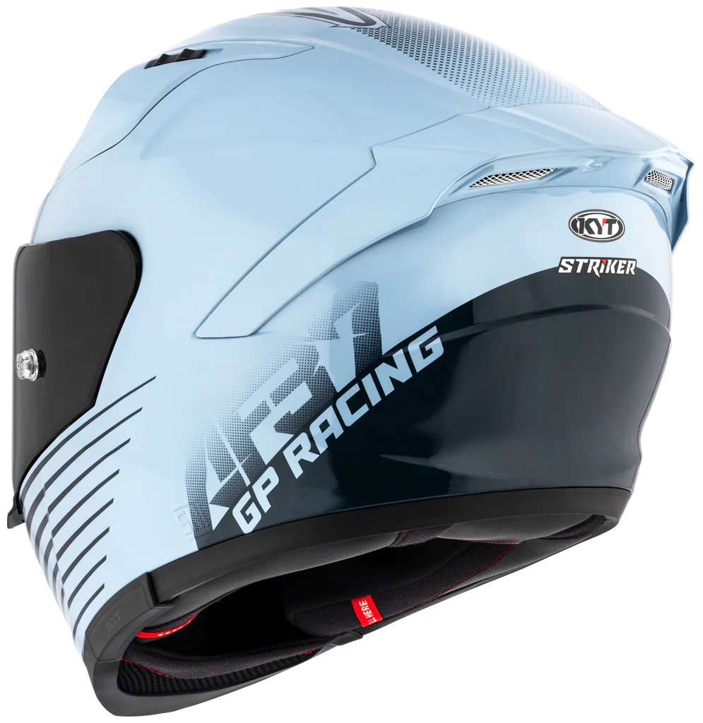 KYT รุ่น Striker ลาย AF37 LIVERY Sea blue *ยังไม่รวมชิวดำ*