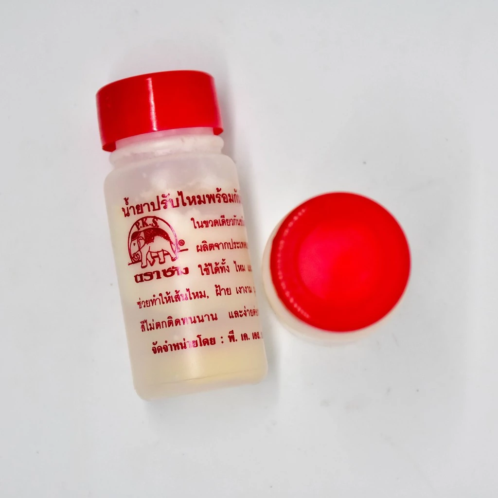 น้ำยาปรับไหม-ฝ้ายพร้อมกันสีตก ตราช้าง รหัส 76-2-09166740