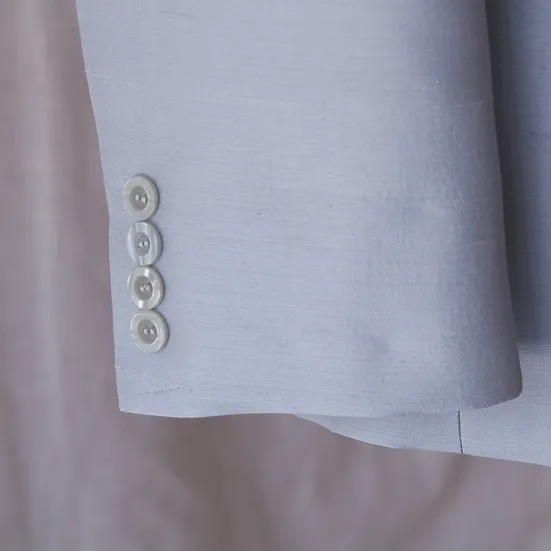 เสื้อสูทเบลเซอร์ผ้าไหม ไหม4เส้น สีฟ้าอมเทา ไซส์ L รหัส DO-CT-SKU102445